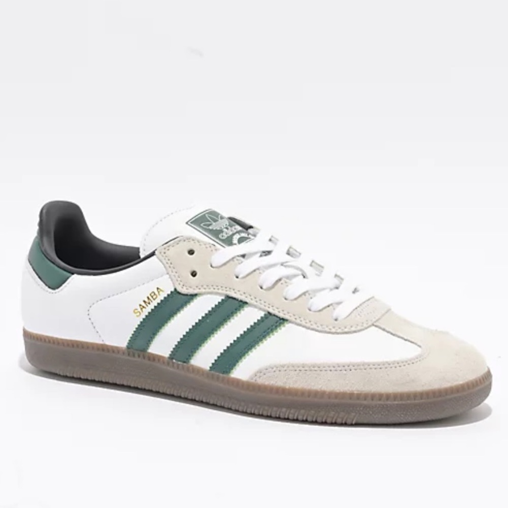 Adidas Samba ADV White, Grey and Green Sneakers